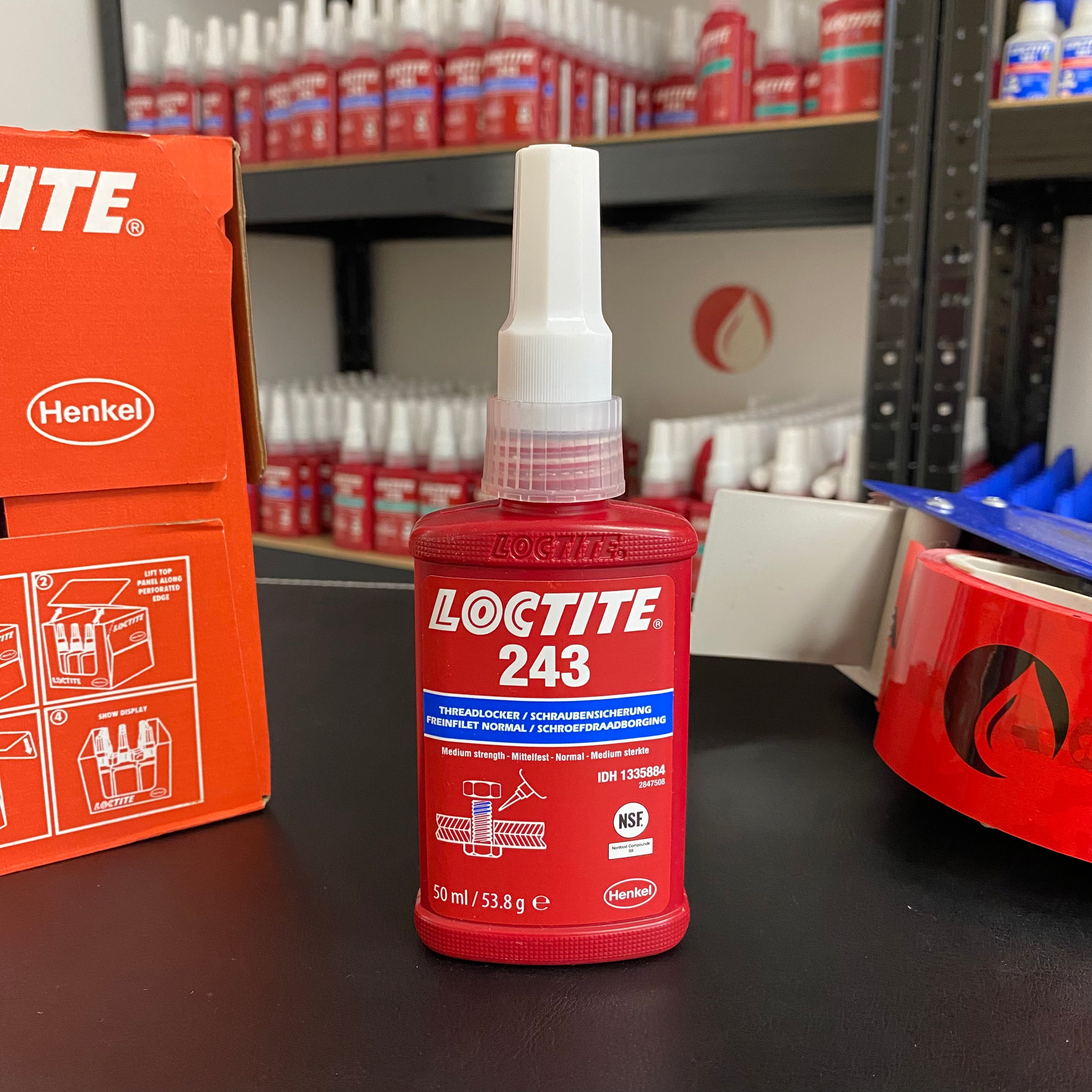 Loctite 243 - 50ml, Fijador de roscas de resistencia media