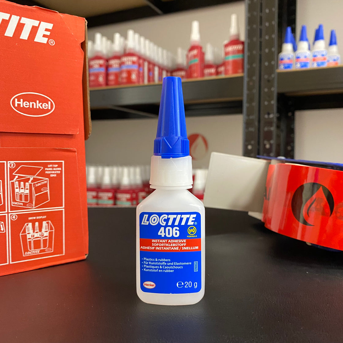 Loctite 406 – adhesivo cianoacrilato instantáneo para plásticos difíciles (PP, PE, PTFE)