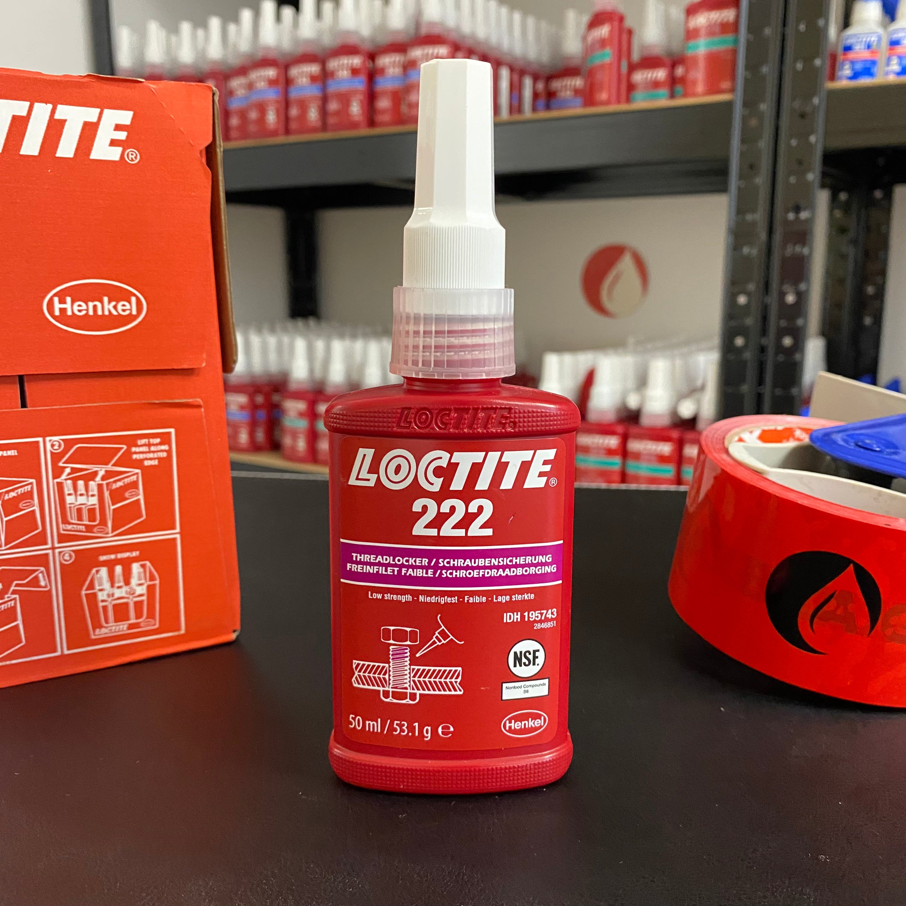 Loctite 222 - 50ml, Fijador de roscas de baja resistencia